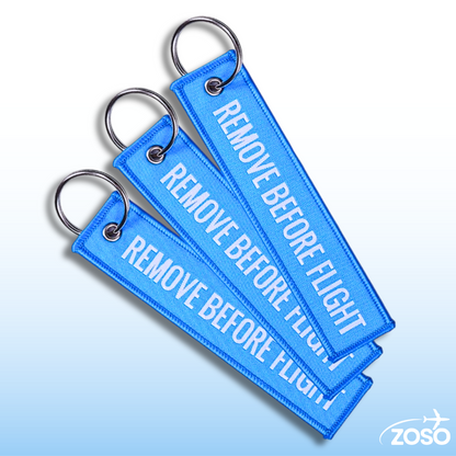 Remove Before Flight Keychain