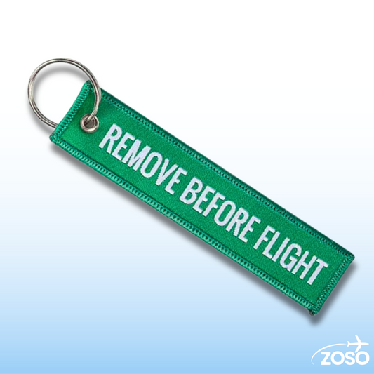 Remove Before Flight Keychain