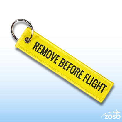 Remove Before Flight Keychain