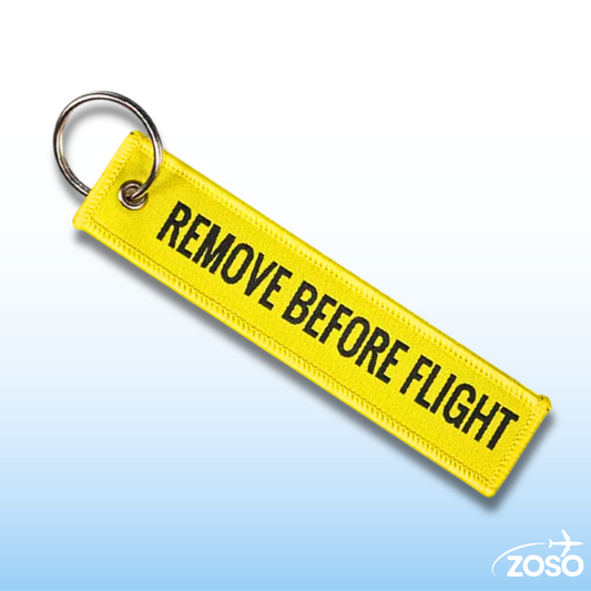 Remove Before Flight Keychain