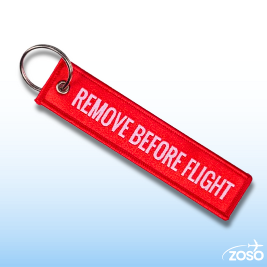 Remove Before Flight Keychain