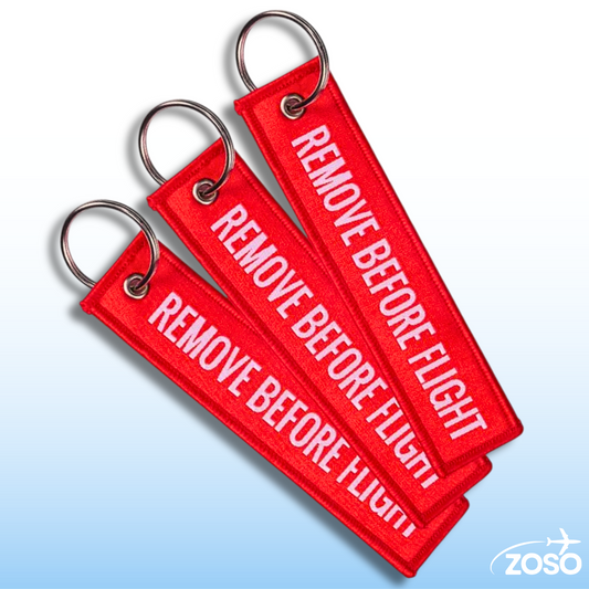 Remove Before Flight Keychain