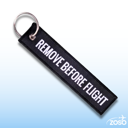 Remove Before Flight Keychain