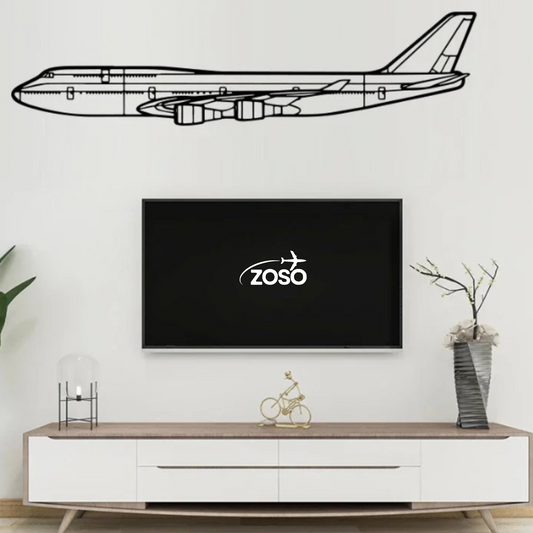 747 Airplane Silhouette