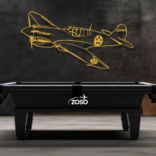 P51 Aircraft Silhouette